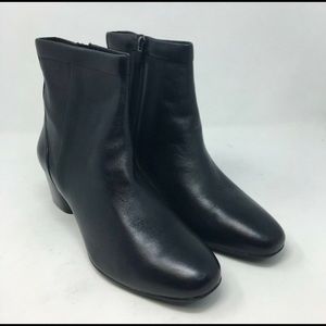 Unstructured By Clarks Women's Boots Black Size 11 Un Cosmo Up Zipper Chunky NEW